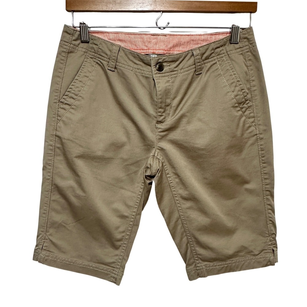 The North Face‎ Shorts Womens 0 Khaki Tan Bermuda Stretch Hiking Gorpcore